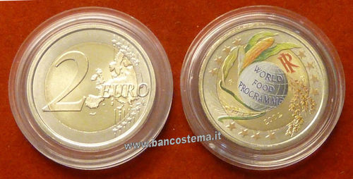 Italia 2 euro 2004 commemorativo "50°anniversario dell'Onu" COLOR