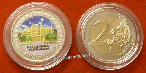 Germania 2 euro commemorativo 2007 FDC COLOR