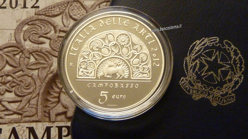 Italia 5 euro argento commemorativa "Campobasso" 2012 Proof