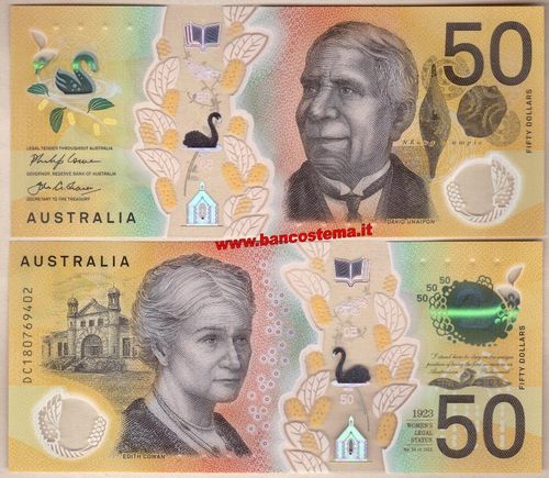 Australia 50 Dollars 2018 unc polymer