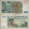Belgium P131a 1.000 Francs 1950-58 vf