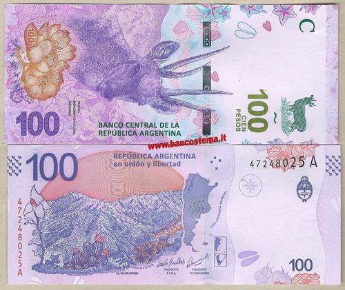 Argentina 100 Pesos nd 2019 unc