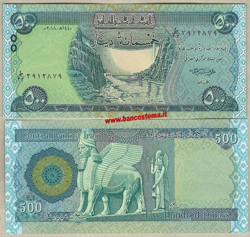 Iraq 500 Dinars 2018 (2019) unc