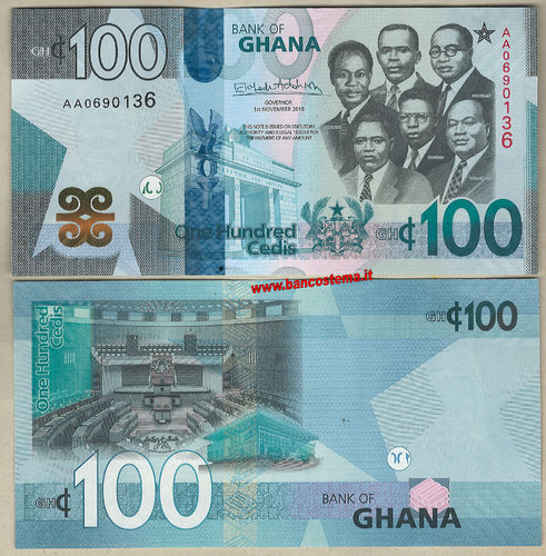 Ghana W50 100 Cedis 01.11.2019 unc