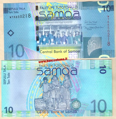 Samoa P39b 10 Tala commemorativa nd 2017 unc