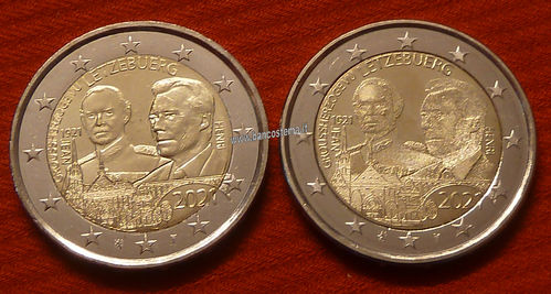Lussemburgo 2 euro commemorativo 2021 100º anniversario della nascita del Granduca Giovanni FDC