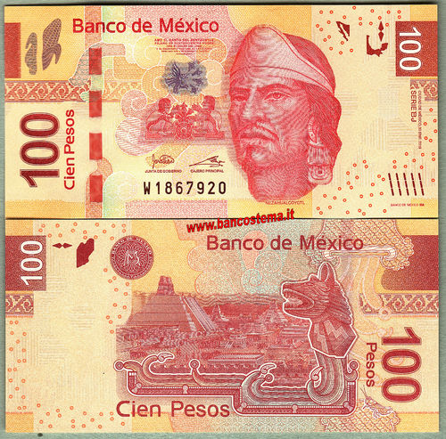 Mexico P124bj 100 Pesos 30.01.2019 unc