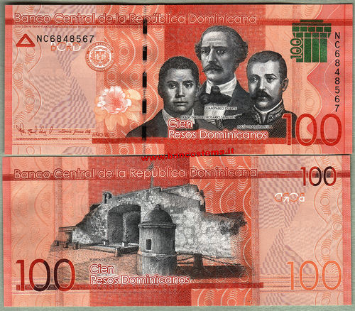 Dominicana 100 Pesos Dominicanos 2019 unc