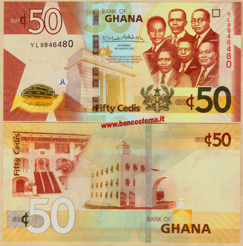 Ghana W49 50 Cedis 04.03.2022 unc