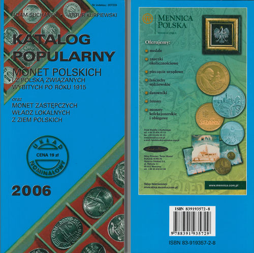 Katalog popularny monet Polskich  2006 - catalogo Polonia monete