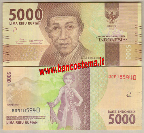 Indonesia 5.000 Rupies 2016 (2017) unc
