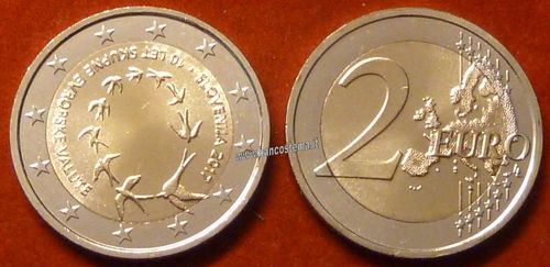 Slovenia 2 euro commemorativo 2017 FDC