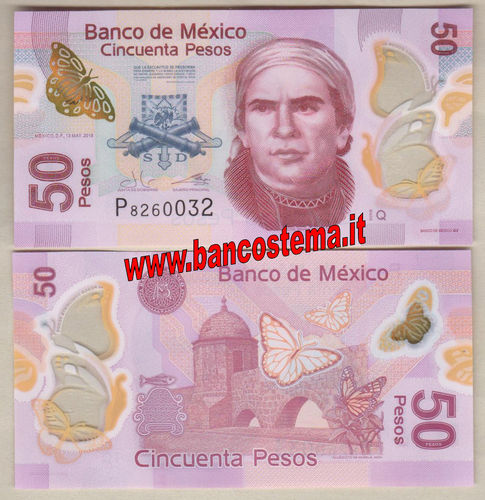 Mexico 50 Pesos 13-05-2015 (2017) unc - polymer