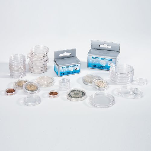 capsule Leuchtturm per monete in plastica confezioni da 10 pz