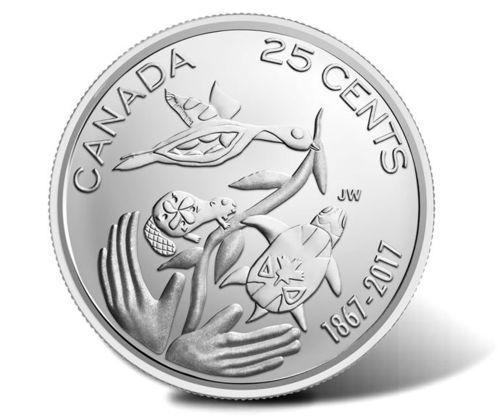 Canada 25 Cents 2017  commemorativa fdc