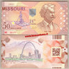 Usa 50 dollars - Missouri 24th State polymer unc