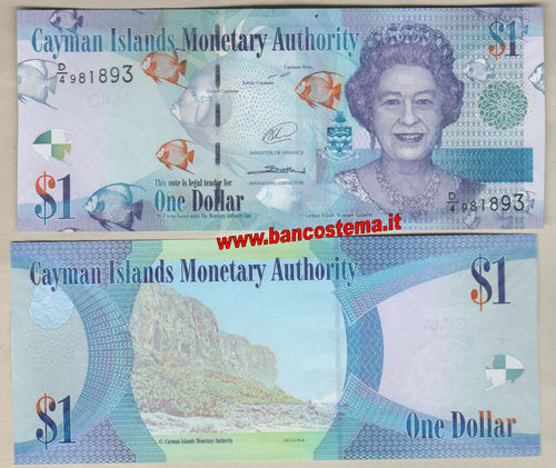 Cayman Islands P38d 1 dollar (2017) D/4 unc