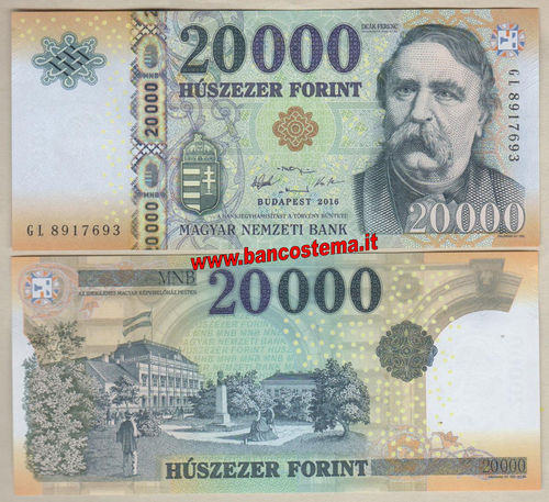 Hungary P207b 20.000 Forint 2016 (2017) unc