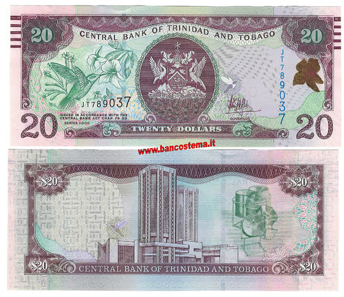 Trinidad and Tobago 20 Dollars (2017) unc