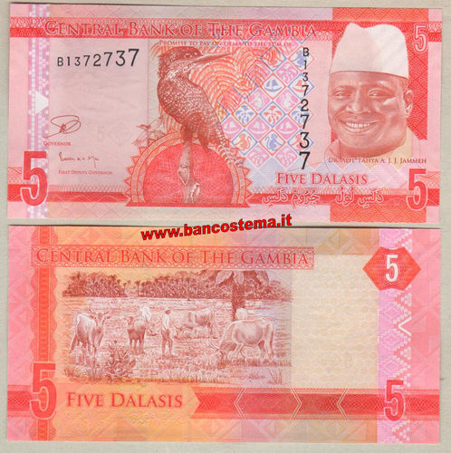 Gambia P31 5 Dalasis nd (2015) unc