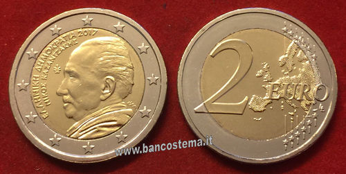 Grecia 2 euro commemorativo "Nikos Kazantzakis" 2017 fdc