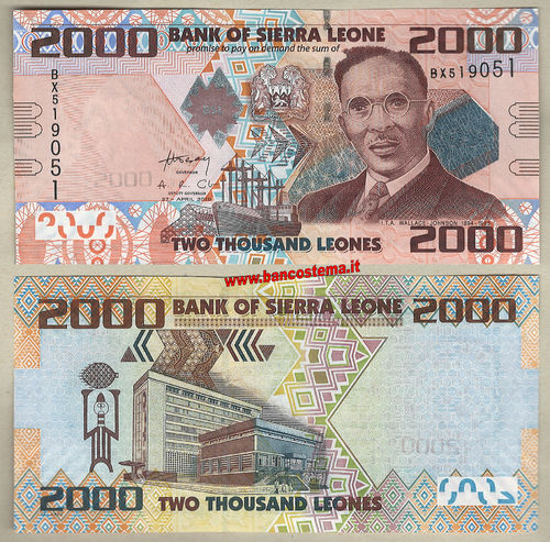 Sierra Leone P31 2.000 Leones 27.04.2010 unc