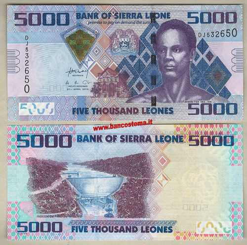 Sierra Leone P32 5.000 Leones 27.04.2010 unc