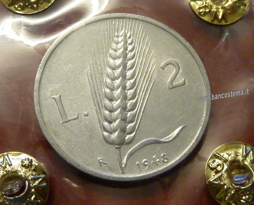 Italia 2 lire "spiga" 1948 FDC