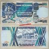 Uganda P31c 100 Shillings 1994 unc