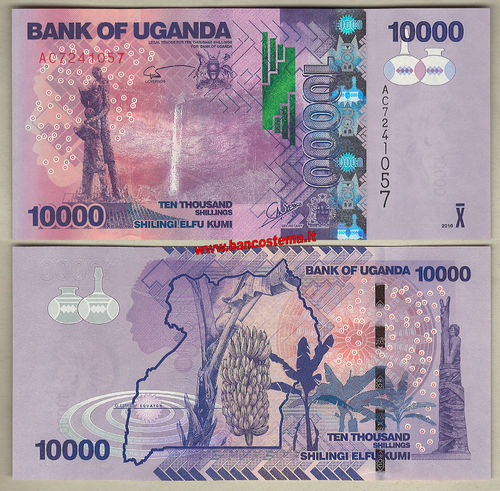 Uganda P52a 10.000 Shillings 2010 unc