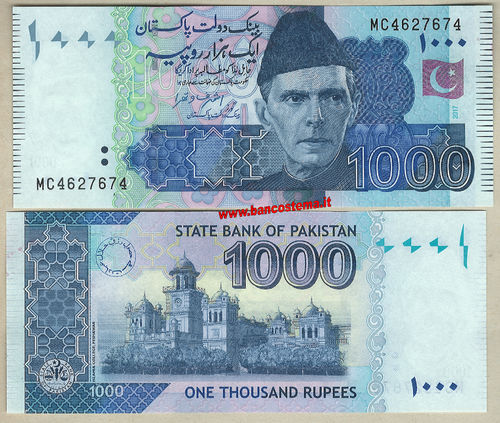 Pakistan P50l 1.000 Rupees 2017 unc