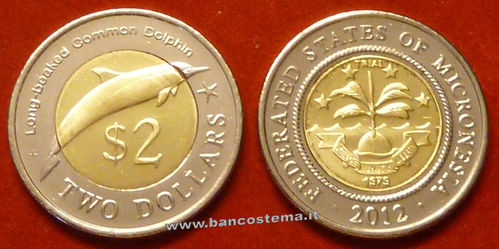 Micronesia 2 Dollars 2012 unc