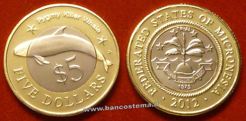 Micronesia 5 Dollars 2012 unc