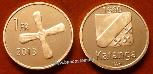 Katanga 1 Franc 2013 unc