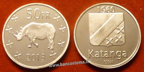 Katanga 50 Francs 2013 unc