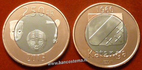 Katanga 250 Francs 2013 unc