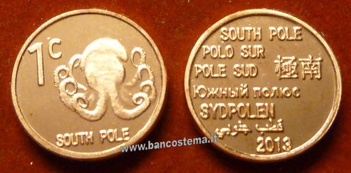 Polo sud 1 cent 2013 unc