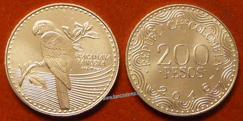 Colombia Km297 200 Pesos 2016 (2017) unc