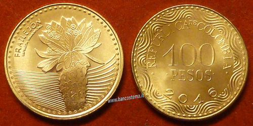 Colombia Km296 100 Pesos 2016 (2017) unc