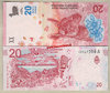 Argentina P361 20 Pesos nd 2017 unc