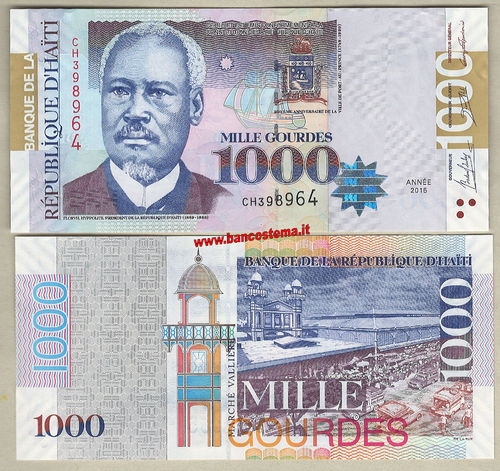 Haiti 1.000 Gourdes 2015 unc