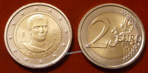 Italia 2 euro commemorativo 2017 Tito Livio fdc