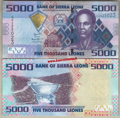 Sierra Leone 5.000 Leones 04.08.2015 unc