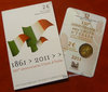 Italia 2 euro  "150 anniversario Unità d'Italia" commemorativo in folder 2011 fdc