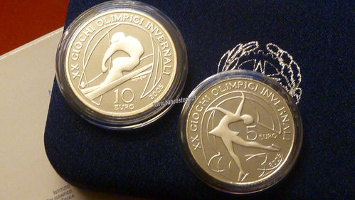 Italia 5 e 10 euro argento commemorative "XX giochi olimpici Invernali Torino 2006" 1° emis. 2005 FS
