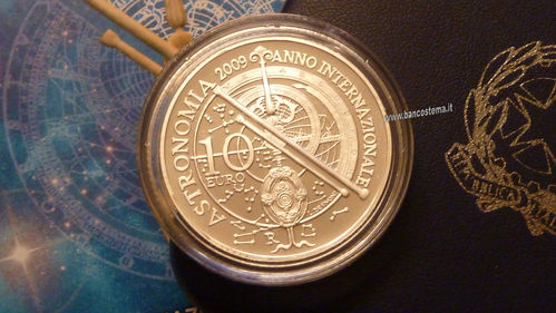 Italia 10 euro argento commemorativa "Astronomia" 2009 Proof
