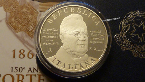 Italia 5 euro argento commemorativa "Corte dei Conti" 2012 Proof