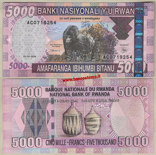 Rwanda P33 5.000 Francs 01.04.2004 unc