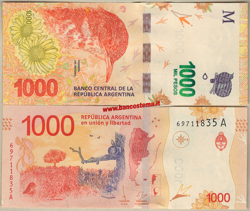 Argentina 1.000 Pesos nd 2017 (2018) unc