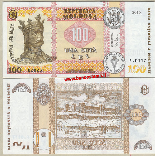 Moldova 100 Lei 2015 unc